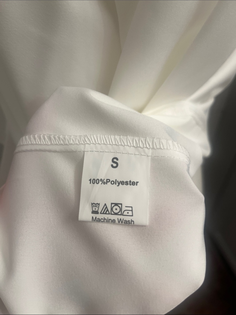 White Ruffle Front Blouse - Picture 5 of 5